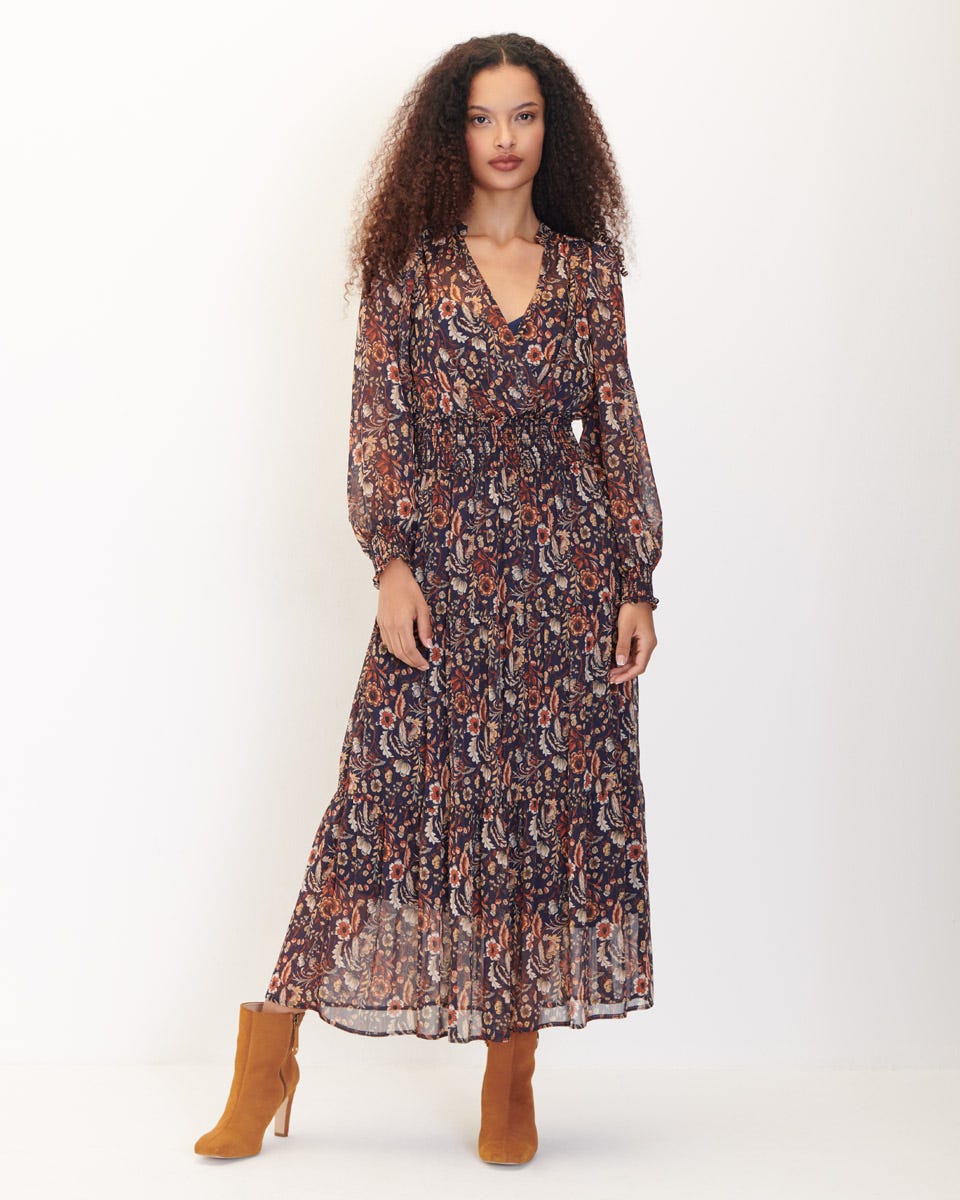 Maxi vestido de flores on sale