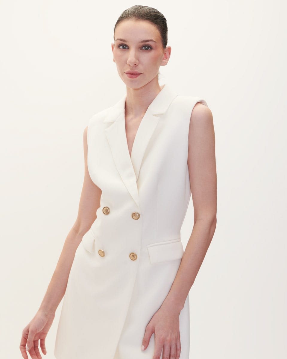 【BELPER】cotton boil bolero - off-white Women's White Long Sleeve Bolero | Marcella