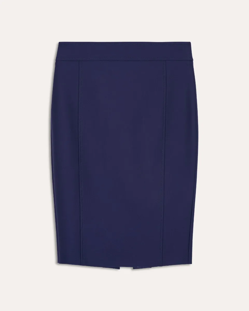 Falda Entallada Azul Marino 