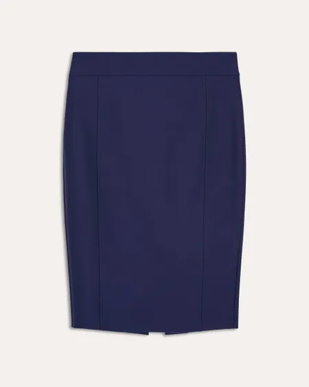 Falda Entallada Azul Marino