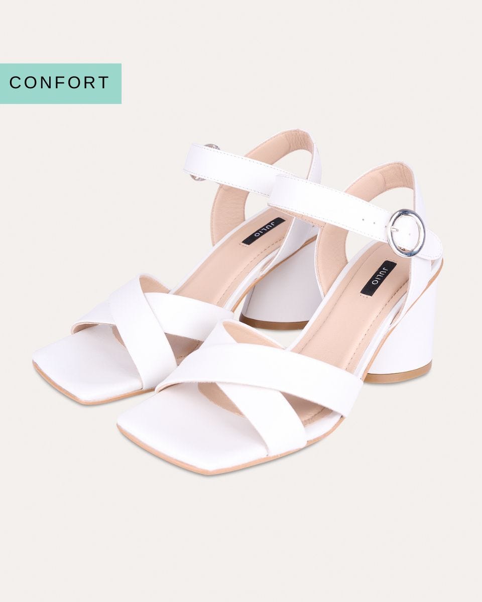 Sandalias blancas best sale