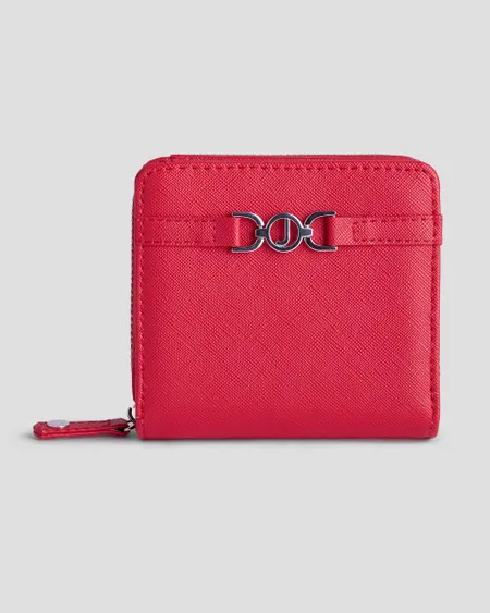 Cartera Roja Con Cadena