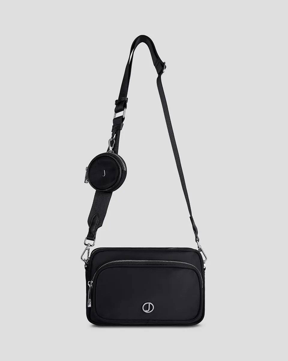 Bolsa Crossbody Beltbag Nylon Negra 