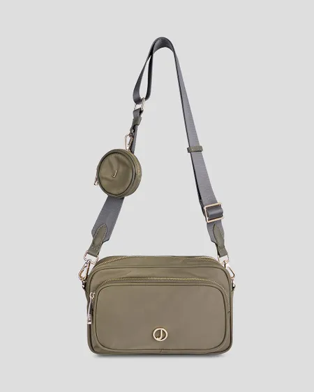 Bolsa Crossbody Beltbag Nylon Verde Militar