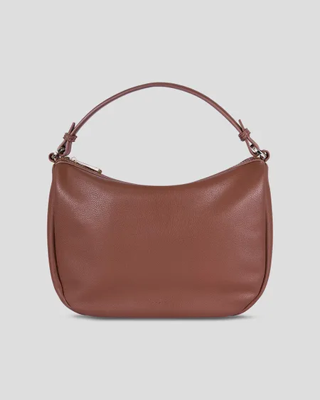 Bolsa Mid Hobo Chocolate Asa De Hombro