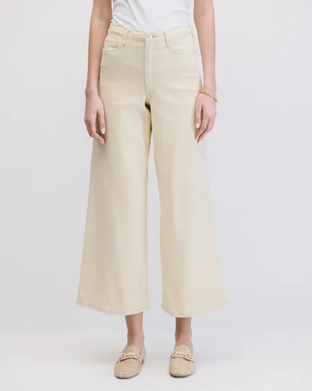 Jeans Wide Leg Tiro Alto Arena