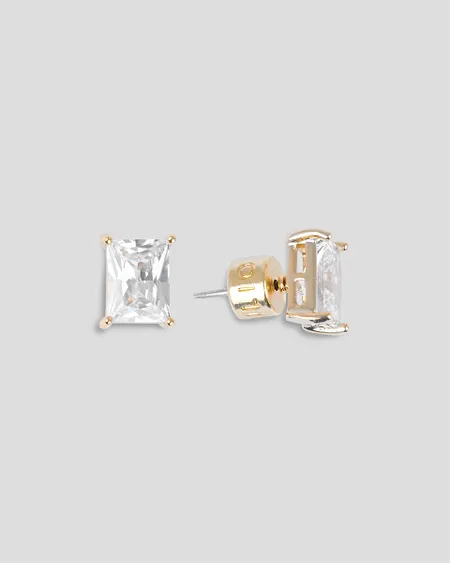 Broquel Baño De Oro Cristal Cuadrado
