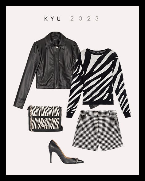 Total Look blanco y negro  Julio